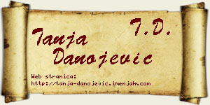 Tanja Danojević vizit kartica
